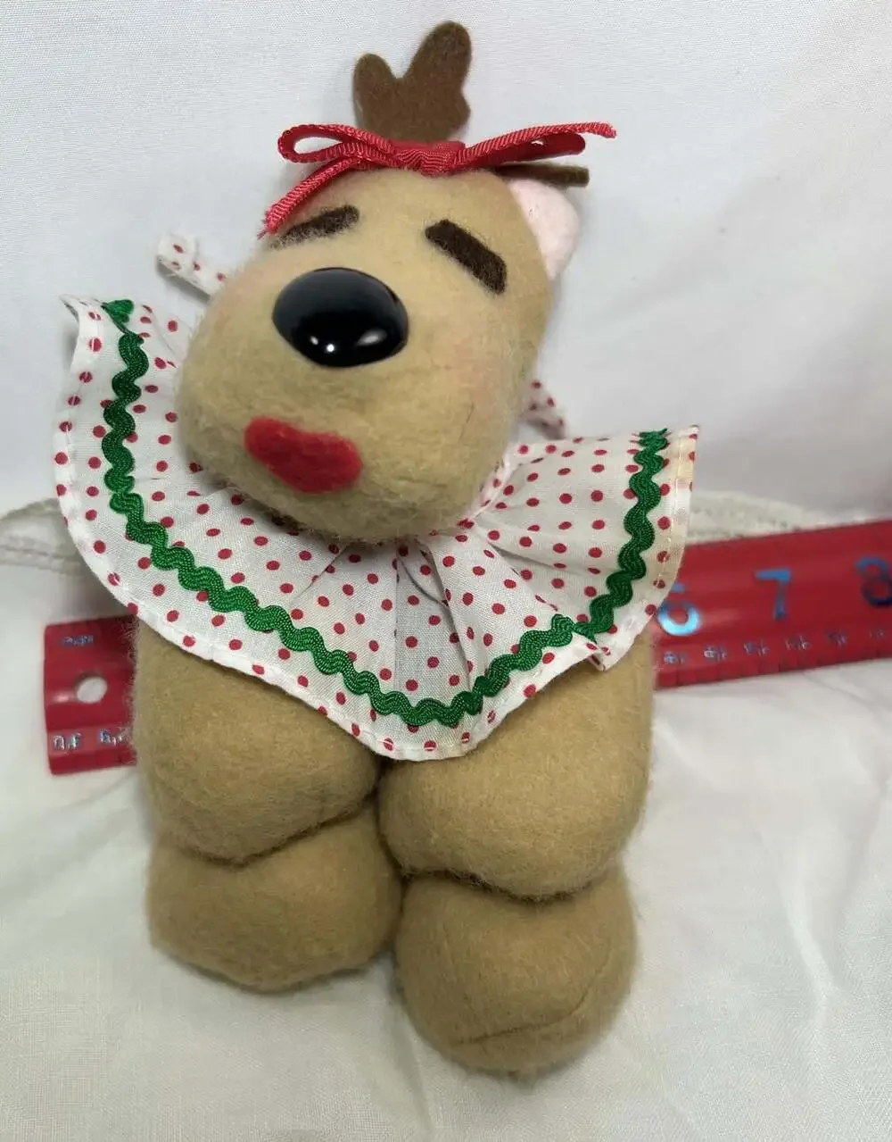 VTG Hallmark Randy and Rhonda Reindeer Plush Christmas Decor